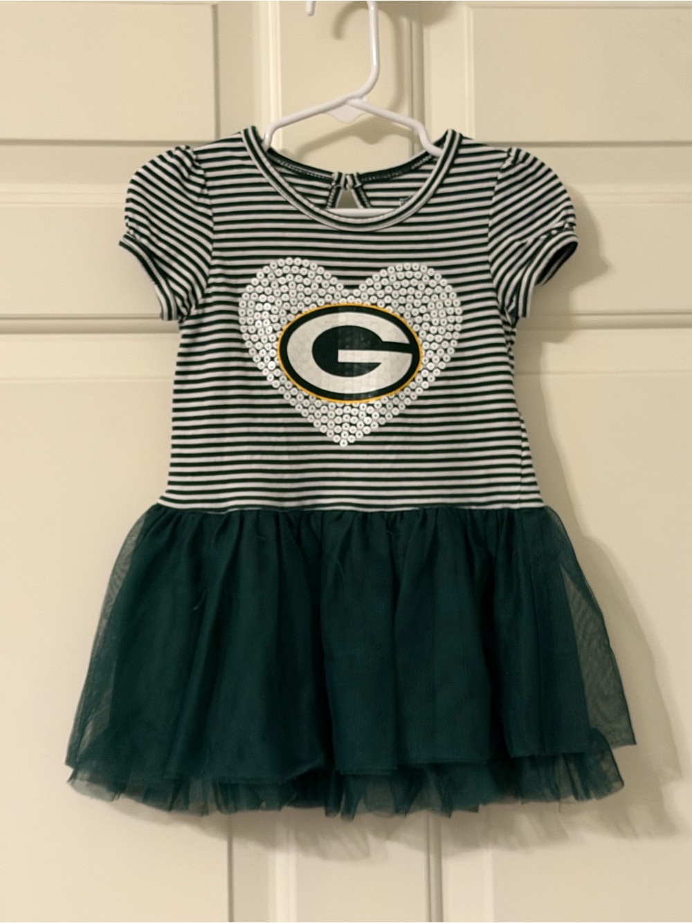 NFL Green Bay Packers Striped Tulle Dress
